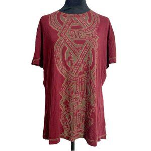 Gypsy 05 Size XXL  Top Blouse T Shirt Short Sleeve Boho Abstract